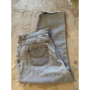 Vintage Gitano‎ Jeans Womens 40x28 Short FadednBlue High Rise Tapered Mom 90s